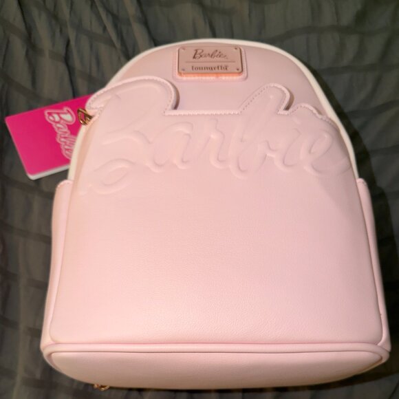 Barbie Rose Gold Logo Convertible Loungefly Backpack main image 5